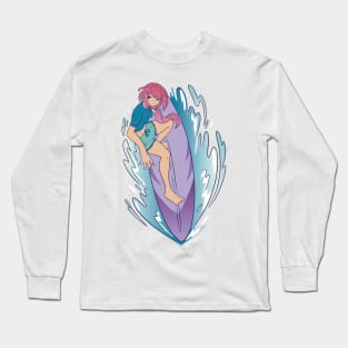 Anime Surf   P R t shirt Long Sleeve T-Shirt